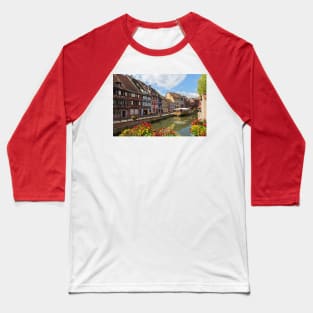 Colorful Buildings in the Fishmongers' District Baseball T-Shirt